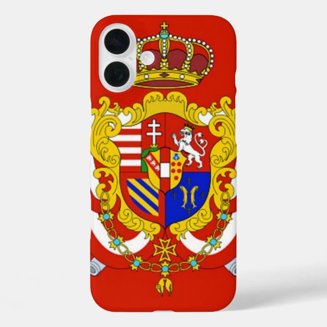 Red White Banner Grand Duchy of Tuscany Case-Mate iPhone Case (Back)
