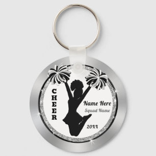 Red, White, Black, Cheap, Cheerleader Party Favour Keychain