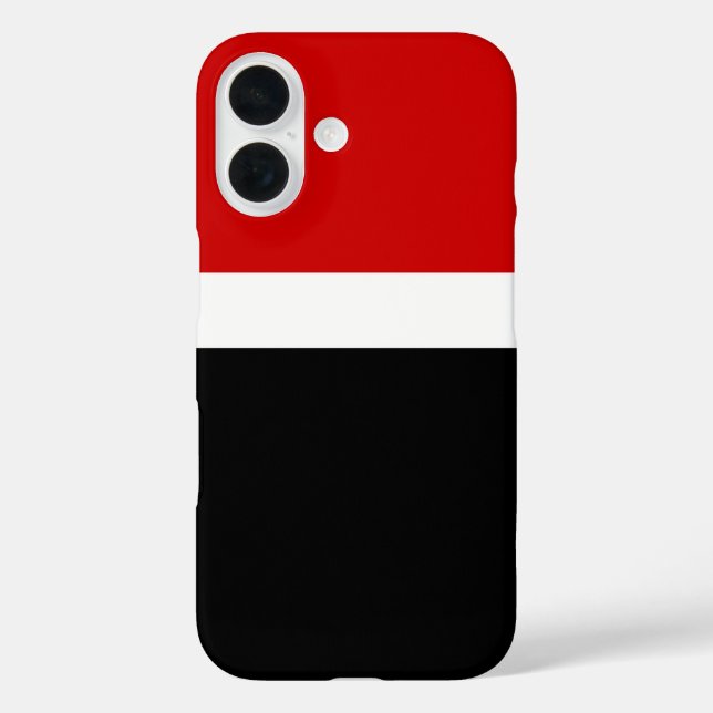 Red White Black Colour Block Style Design  Case-Mate iPhone Case (Back)