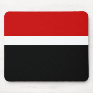 Red White Black Colour Block Style Design Mouse Pad
