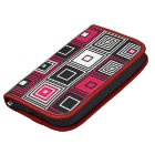 Red White black retro mod pattern