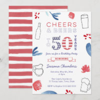 Red White Blue 50th Birthday Party