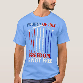 Red White Blue Air Force 4th july Proud USA Indepe T-Shirt