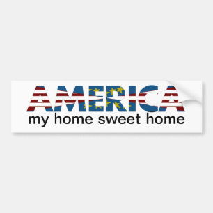Red White & Blue America Bumper Sticker