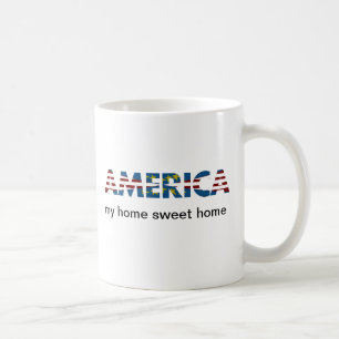 Red White & Blue America Coffee Mug