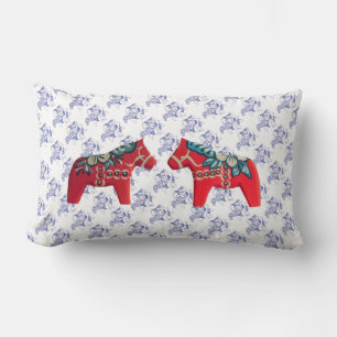 Red, White Blue and Dala Too Pillow
