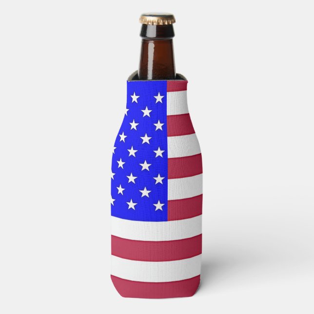 Red, White & Blue Bottle Cooler (Bottle Front)