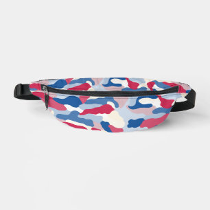 Red White & Blue Camouflage  Fanny Pack