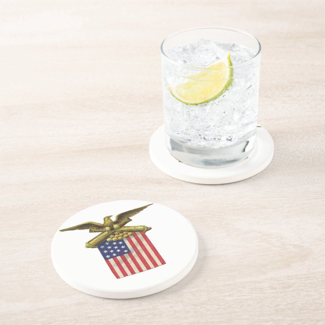 Red White & Blue Coaster (Side)