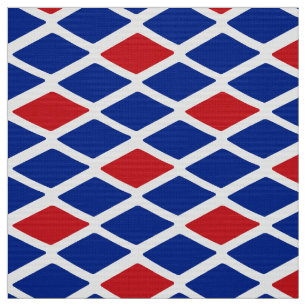 Red White Blue Diamond Snakeskin Fabric
