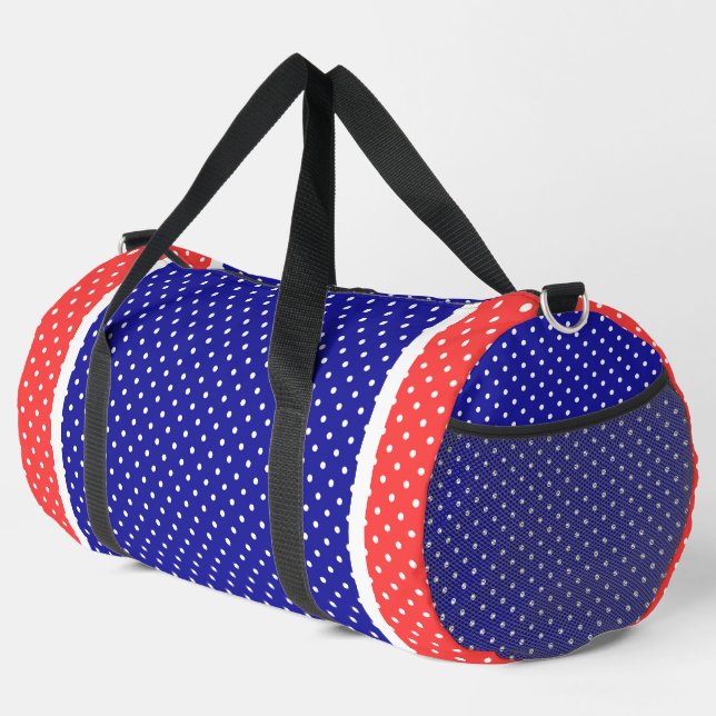 Red White Blue  Duffle Bag (Right Corner)