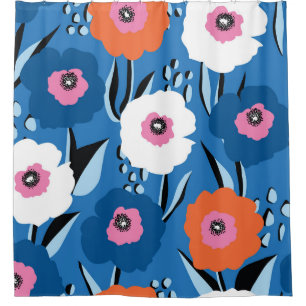 Red White Blue: Floral Scandinavian.