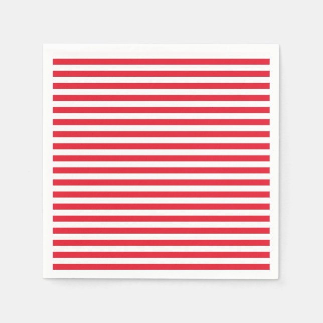 Red White & Blue Fun Patriotic Celebration Napkin (Front)