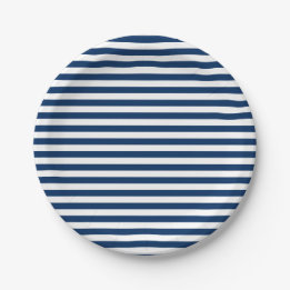 Red White & Blue Fun Patriotic Celebration Paper Plate
