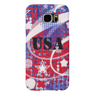 Red, White & Blue Glory Personalized Samsung Galaxy S6 Case