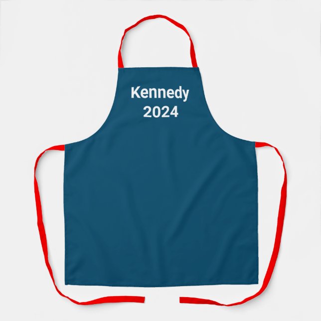 Red, White, Blue Kennedy 2024 Gatherings Serving  Apron (Front)