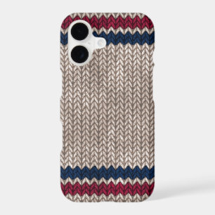 Red White Blue Knit-look Stripe Pattern