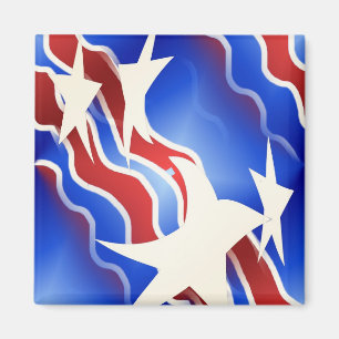 Red, White & Blue Magnet