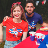 Red White Blue Mane American Unicorn