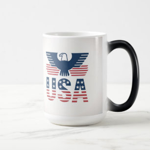 Red White Blue Morphing USA Mug