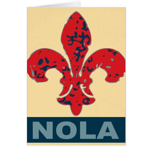 Red White Blue NOLa Fleur De Lis (Front)