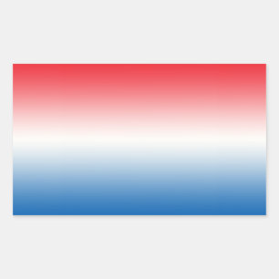 Red White & Blue Ombre Sticker