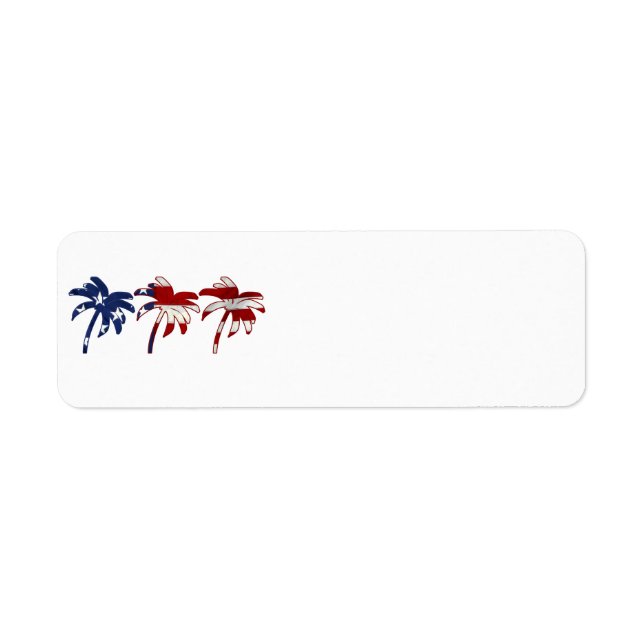 Red White Blue Palm Tree (Front)