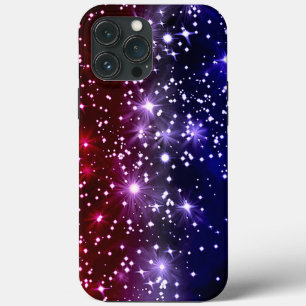 Red White & Blue Patriotic Sparkle  iPhone 13 Pro Max Case
