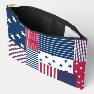 Red, White & Blue Quilt Accessory Pouch