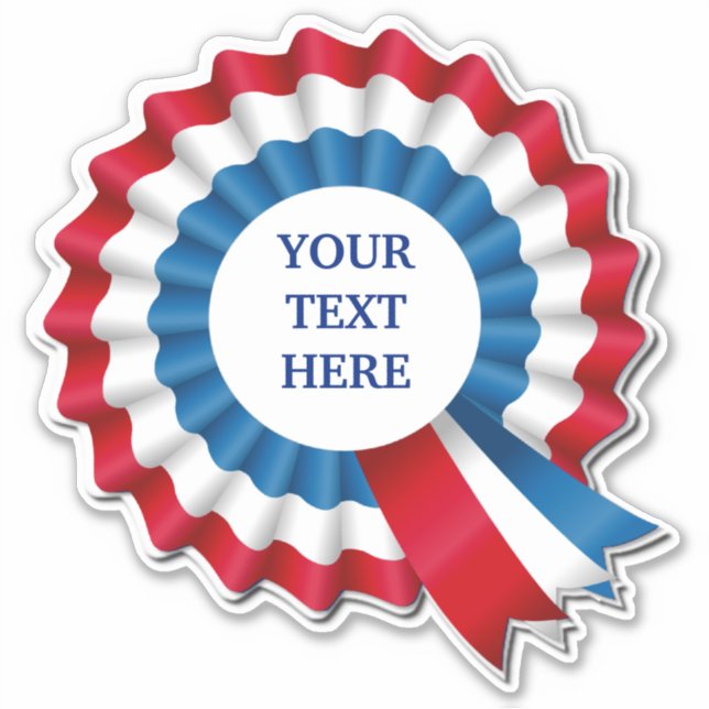 Red White & Blue Rosette Contour (Front)