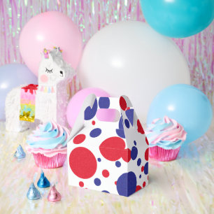 Red White Blue Shimmer Trump Huge Party Favor Box