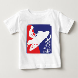 red-White-Blue-Sled-zazzle Baby T-Shirt