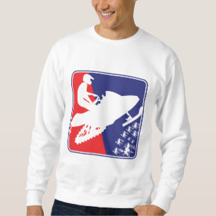 red-White-Blue-Sled-zazzle Sweatshirt
