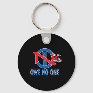 Red White Blue Snowboarding Usa - Owe Nobody  Keychain