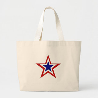 red white blue star bag