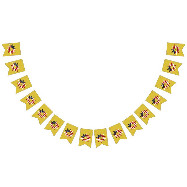 Red White Blue Star Bunting Flags (All)