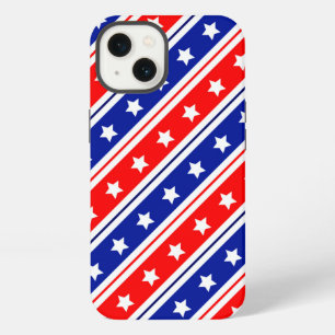 Red White Blue Stars and Stripes  iPhone 13 Case
