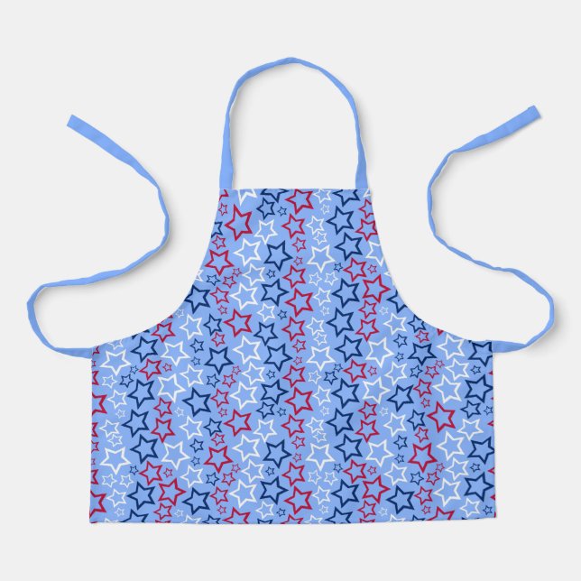 Red, White & Blue Stars Apron (Front)