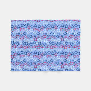 Red, White & Blue Stars Fleece Blanket