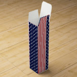 Red White Blue Stars & Stripes Wine Gift Box<br><div class="desc">Red White Blue Stars & Stripes Wine Gift Box</div>