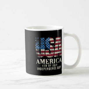 Red White Blue Usa America 4th Of July Patriotic _ Coffee Mug