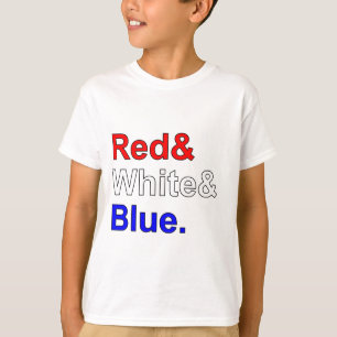 Red White Blue   USA Flag Colours T-Shirt
