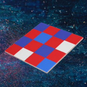 Red, White & Bold – Patriotic Independence Day Tile