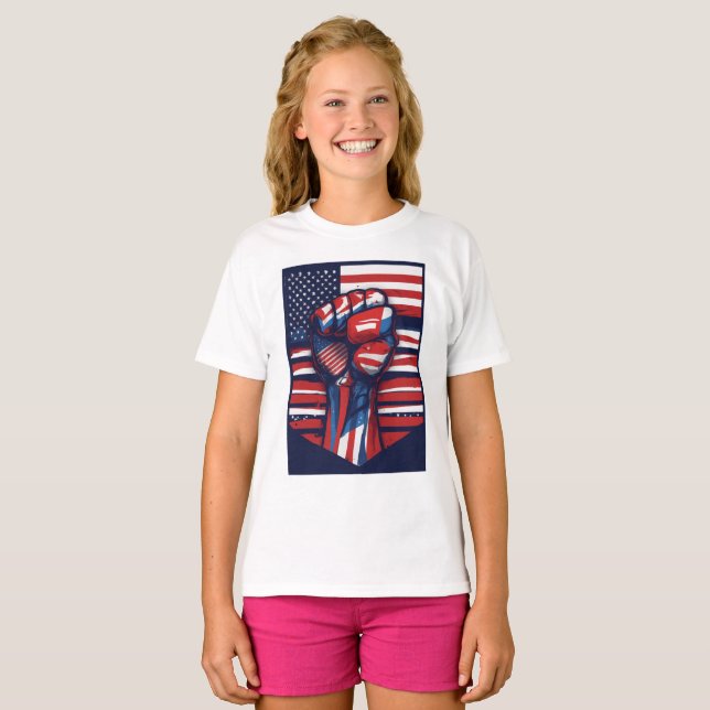 Red,White & Bold T-Shirt (Front Full)