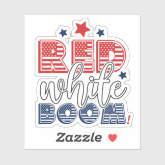 Red White Boom Patriotic 4th Of July American Flag