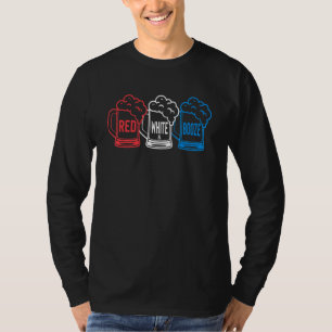 Red White Booze American Dad Beer T-Shirt