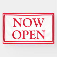 Red White Business Now Open