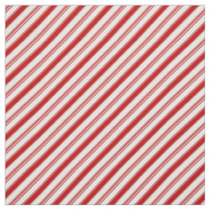 Red & White Candy Cane Stripes (small scale) Fabric