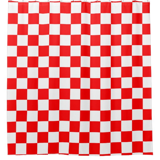Red White Chequered Check Pattern (Front)