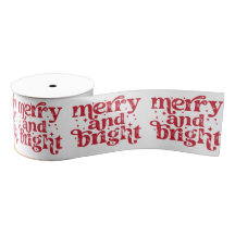 Red & White Christmas Merry & Bright Holiday